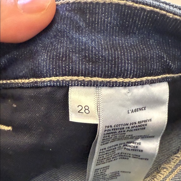 L' Agence Kendra Cropped Flare Jean - Lavelle Size 28 - Picture 10 of 11